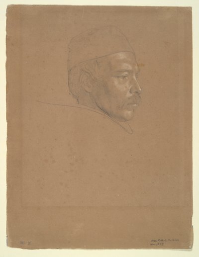 男の研究 作： Alfred Rethel