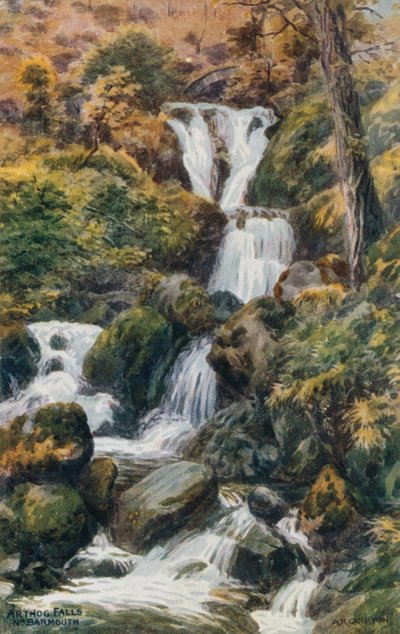 Arthog Falls、Nr。バーマス 作： Alfred Robert Quinton