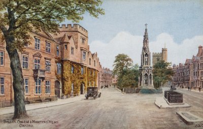 Balliol College and Martyrs &39;Mems、オックスフォード 作： Alfred Robert Quinton