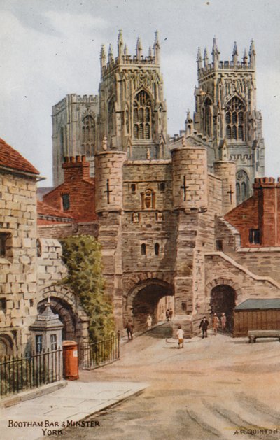 Bootham Bar and Minster、ヨーク 作： Alfred Robert Quinton