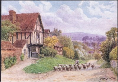 Cropthorne, Nr Evesham, Worcester, from The Cottages and the Village Life of Rural England published by Dent & Sons Limited 作： Alfred Robert Quinton