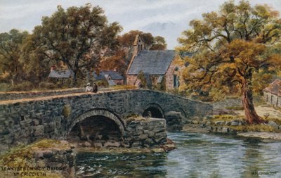 Llanystrumwdy Bridge、Nr。クリクキエス 作： Alfred Robert Quinton