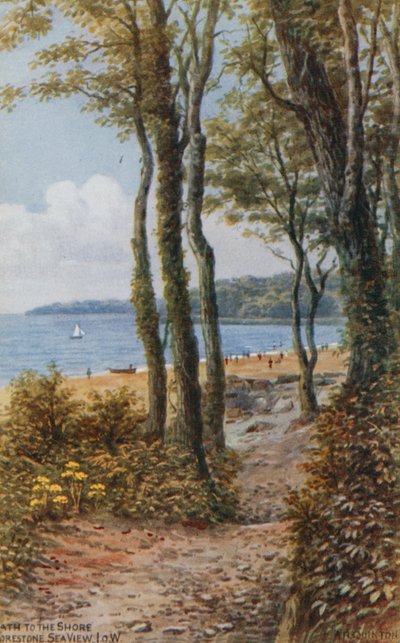 海岸への道、シービュー、ワイト島 作： Alfred Robert Quinton
