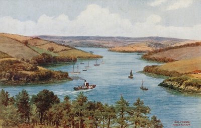 Salcombe、河口 作： Alfred Robert Quinton