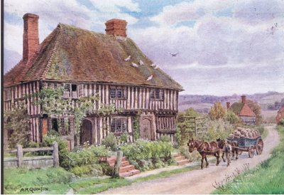 コテージと田舎のイギリスの村の生活からの小さなハイス、Nrテンターデン、ケント、Dent＆Sons Limited、1912年発行 作： Alfred Robert Quinton