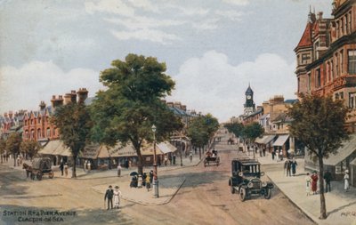 Station Rd und Pier Avenue、クラクトンオンシー 作： Alfred Robert Quinton