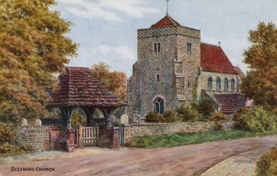 Steyning Church（カラーリトグラフ 作： Alfred Robert Quinton