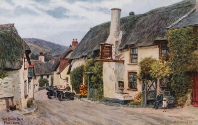 The Ship Inn, Porlock (カラーリトグラフ) 作： Alfred Robert Quinton