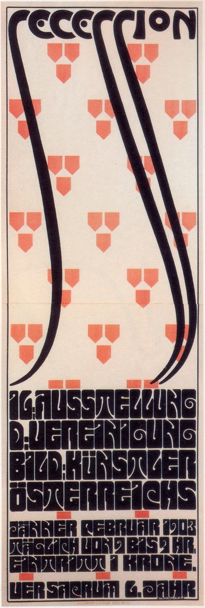 ウィーン分離派展のポスター、1903 作： Alfred Roller