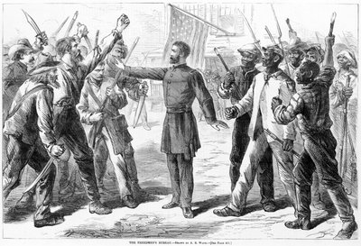 The Freedmen&39;s Bureau、ハーパーズウィークリー、1868年 作： Alfred Rudolph Waud