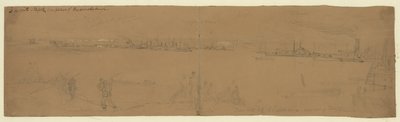 アレクサンドリアでの輸送部隊の撤去 作： Alfred Rudolph Waud