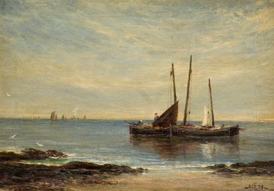 テイ河口の漁船 作： Alfred Sanderson Edward