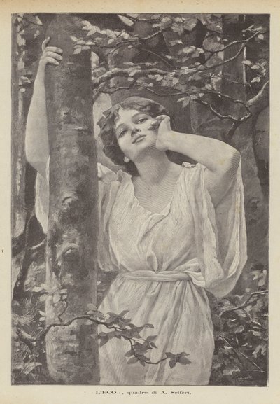 A・セイファートの絵画「The Echo」（リトグラフ版 作： Alfred Seifert