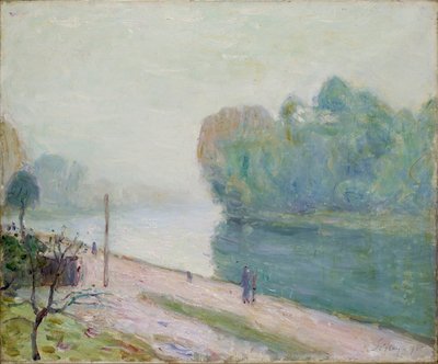 ロイング川の曲がり角 1896年 作： Alfred Sisley