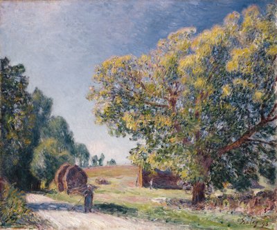 森の開拓、1895 作： Alfred Sisley