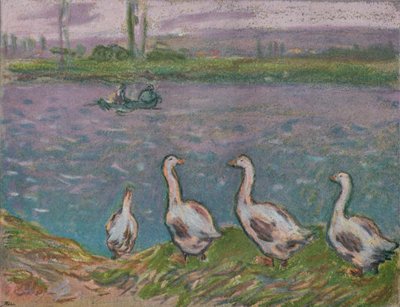 「パステルでのスケッチ」、19 世紀 作： Alfred Sisley
