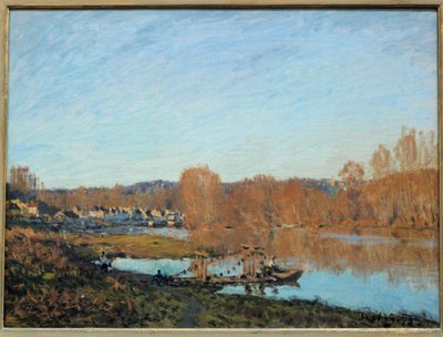 1873年のオワーズ河畔の秋 アルフレッド・シスレー（1839-1899）による絵画 1873年 モントリオール美術館所蔵 作： Alfred Sisley