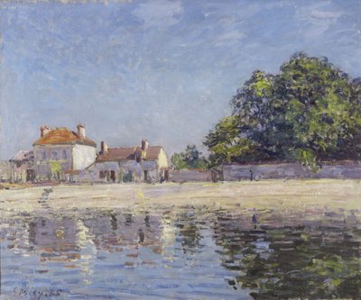 Bord du Loing、Saint-Mammes（Saint-MammesのThe River Loing）、1885 作： Alfred Sisley