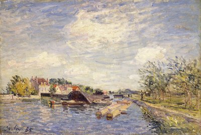 縁の縁、1885 作： Alfred Sisley