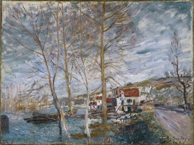 モレットの洪水モレットの洪水、1879 作： Alfred Sisley