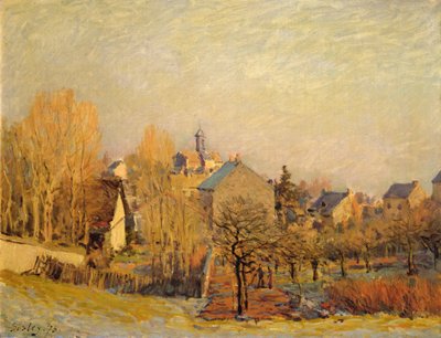 ルーブシエンヌの冷ややかな朝 作： Alfred Sisley
