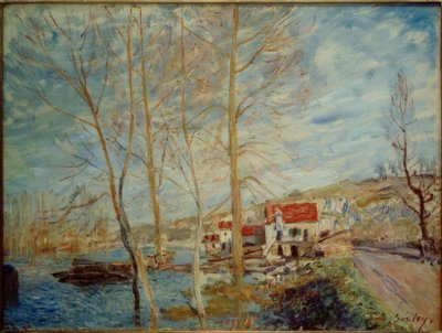 モレの洪水 作： Alfred Sisley