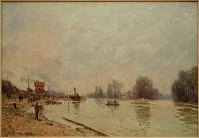 サレネスのセーヌ川 作： Alfred Sisley