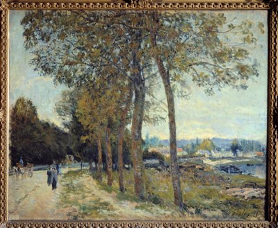 ラ・セーヌアルフレッド・シスレーのマーリー絵画 作： Alfred Sisley