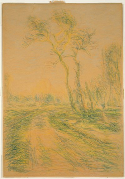 木のある風景 作： Alfred Sisley
