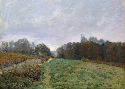 ルーベシエンヌの風景。 1873 作： Alfred Sisley
