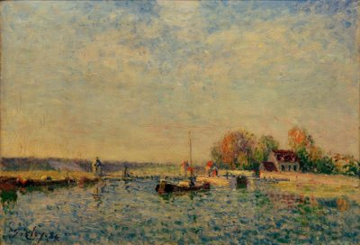 ロアン運河 作： Alfred Sisley