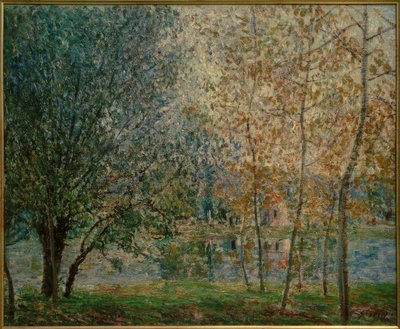 春のロアン運河 作： Alfred Sisley