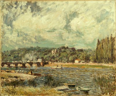 セーヴルの橋 作： Alfred Sisley