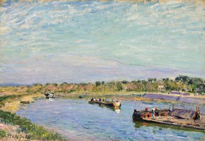 聖マメ港、ルマタン、1885 作： Alfred Sisley