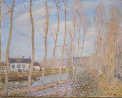 ロイング運河 作： Alfred Sisley