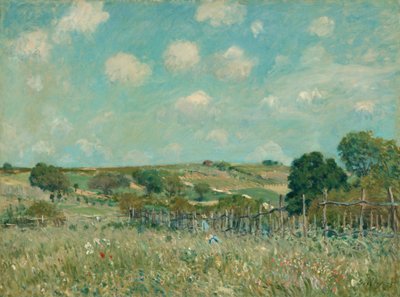 牧草地 作： Alfred Sisley