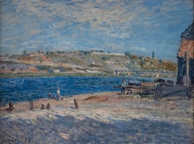 サン・マメスの川岸 作： Alfred Sisley