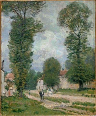 ヴェルサイユへの道 作： Alfred Sisley