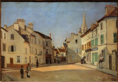 アルジャントゥイユ広場として知られるアルジャントゥイユのRue de laChaussée 作： Alfred Sisley
