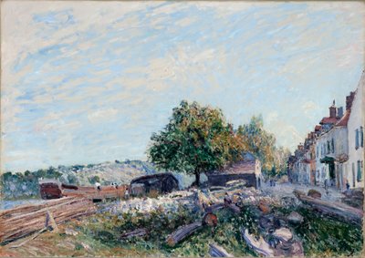 サン・マメス。朝、1884 作： Alfred Sisley