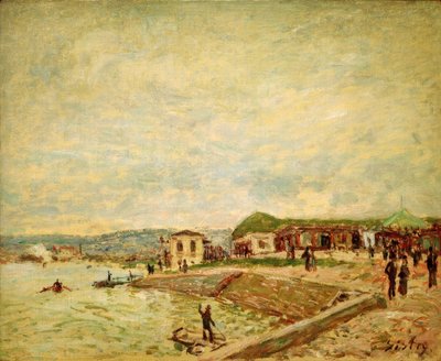 その夜明けに 作： Alfred Sisley