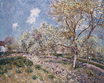春のベヌー、1880年 作： Alfred Sisley