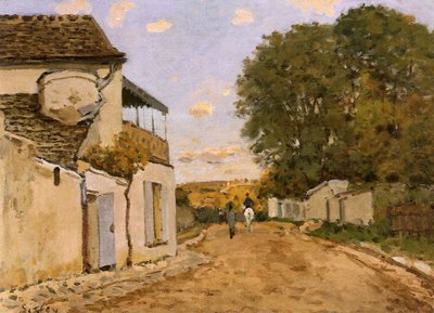 Louveciennesの通り（Rue de la Princesse）、1873年頃（キャンバスに油彩） 作： Alfred Sisley