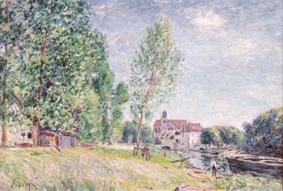 モレ・シュル・ロワンのマトラットの建築家の庭 作： Alfred Sisley