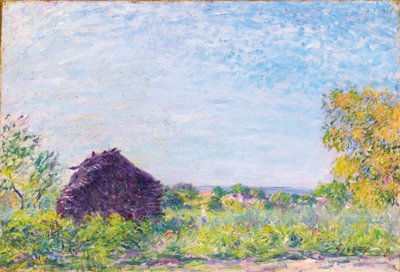干し草の山、1877 作： Alfred Sisley