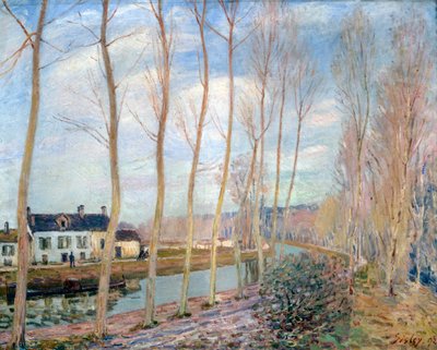ロアン運河、1892 作： Alfred Sisley