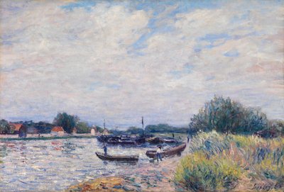 サン・マンメのロワン、1859-99年頃、油彩・カンヴァス 作： Alfred Sisley