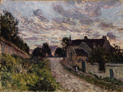 ルーベシエンヌへの道。ルーベシエンヌの小道、1876 作： Alfred Sisley