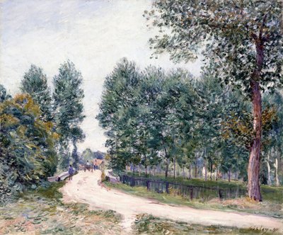 サンマムの道-朝 作： Alfred Sisley