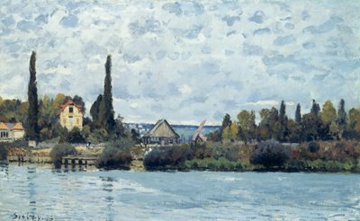 ブージヴァルのセーヌ川、1873年 作： Alfred Sisley
